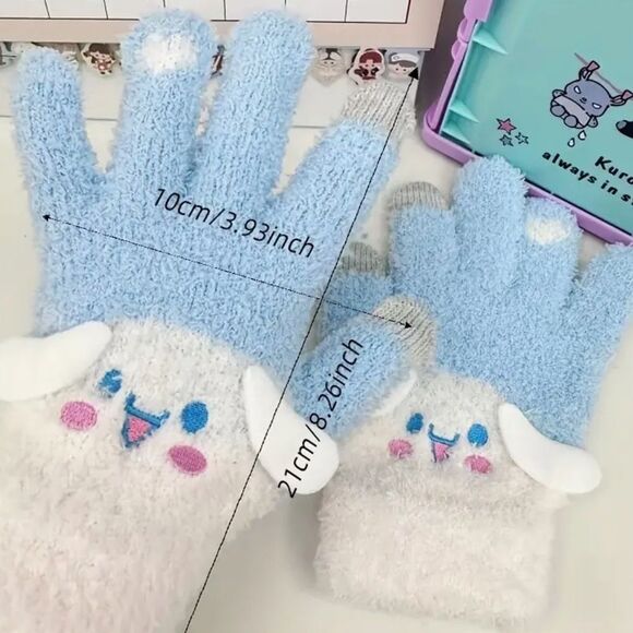 Cinnamoroll Plush Gloves - Picture 1 of 6